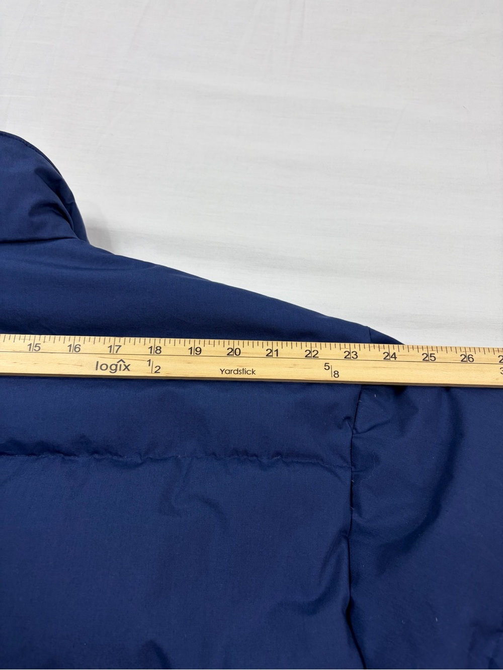 Triple F.A.T Goose Y2K 90s Navy Puffer Jacket with Red Lining | Size L - Picture 11 of 14